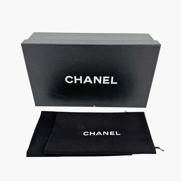 Chanel CC Cap Toe Ballet Flats EU 37.5 US 6.5-7 Beige Suede & Black Two Tone - Picture 2 of 16